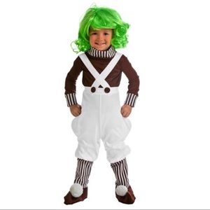 Oompa Loompa Chocolate Factory Worker Costume